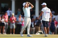 Rory McIlroy missed a few close putts before taking time off